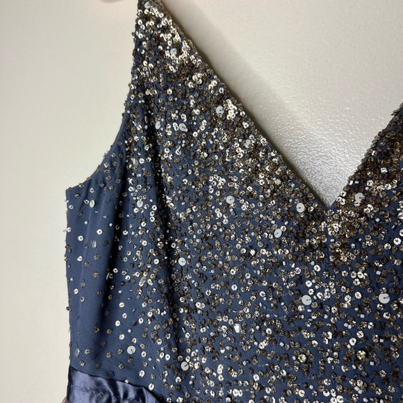 ANTHROPOLOGIE BHLDN Avery Maxi Dress in Hydrangea Size 16 - Picture 10 of 13